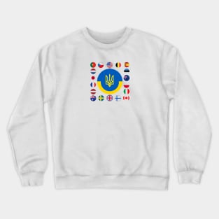 Family Of Ukraine By Abby Anime(c) Crewneck Sweatshirt